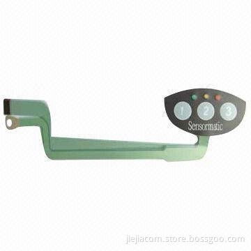 Keypad Switch, EL and Embossed Key Type with Tactile Effect Metal Dome, Embedded LED
